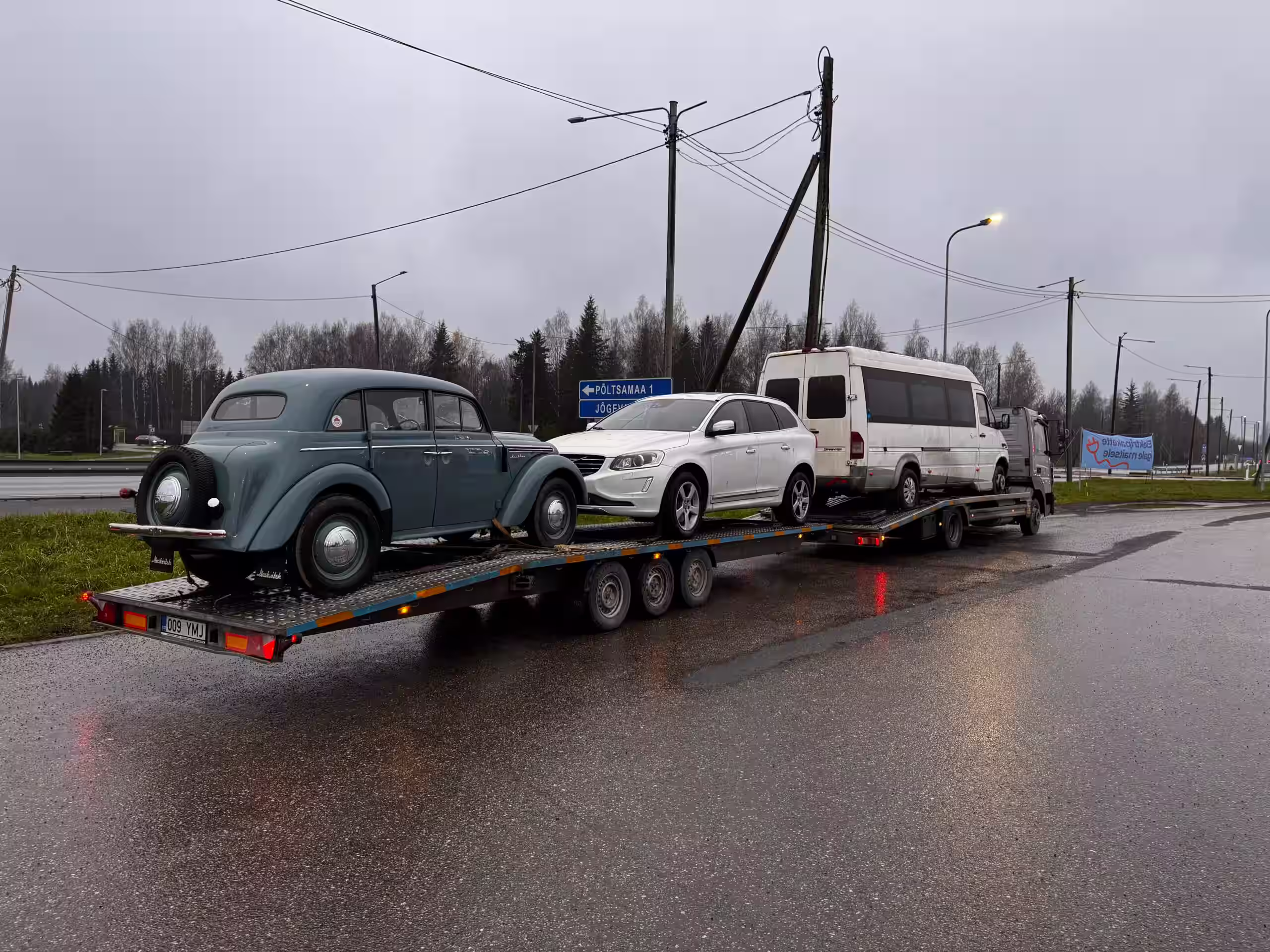 Sõidukite transport Tallinnast Tartusse